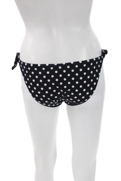 J Crew Women Swim Bottom Polka Dot Blue Nylon Size S