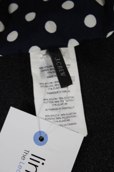 J Crew Women Swim Bottom Polka Dot Blue Nylon Size S