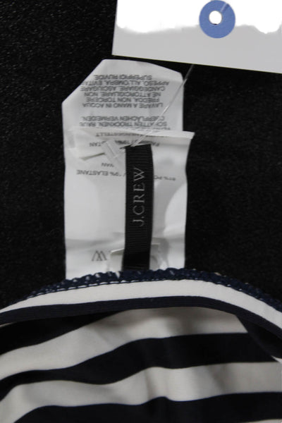J Crew Womens Striped Black Swim Bottoms Polyamide Size XS
