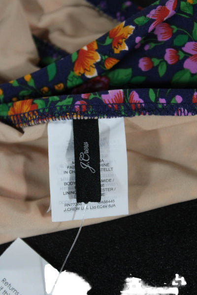 J Crew Womens Floral Swim Bottoms Multicolor Polyamide Size XS