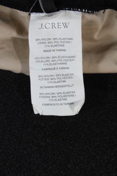 J Crew Women Black Striped Nylon Swim Bottom Size XS