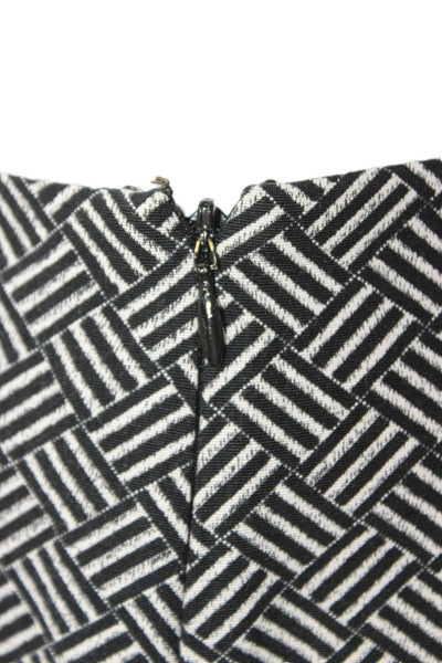 Dana Buchman Womens Cropped Geometric Cotton Pants Multicolor Zip Size 2 Petite