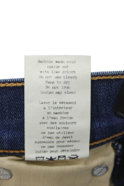 Rag & Bone Jean Women Blue Skinny Jeans Mid Rise Cotton Blend Size 27