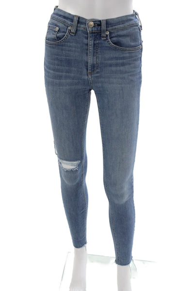Rag & Bone Jean Womens Skinny Blue Jeans Size 25