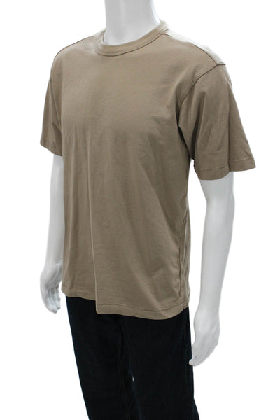 BP. Mens T-Shirt Brown Cotton Crew Neck Short Sleeve Size S