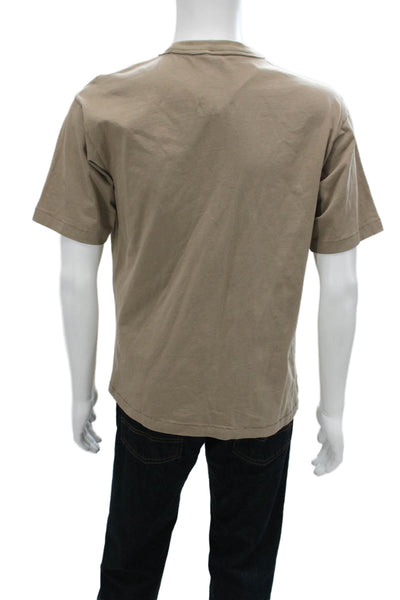 BP. Mens T-Shirt Brown Cotton Crew Neck Short Sleeve Size S
