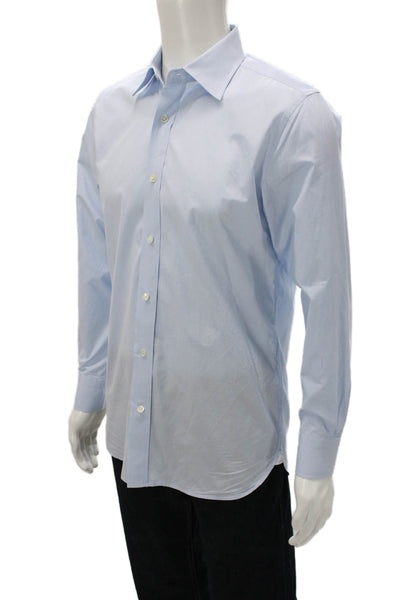Banana Republic Mens Cotton Collared Button Down Shirt Blue Size S