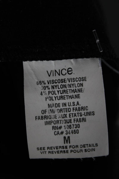 Vince Womens Ankle Leggings Black Viscose Solid Size M