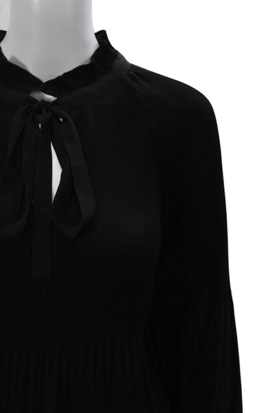 Lauren Ralph Lauren Women Tunic Black High Neck Long Sleeve Polyester Size 1X