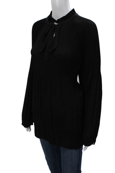 Lauren Ralph Lauren Women Tunic Black High Neck Long Sleeve Polyester Size 1X