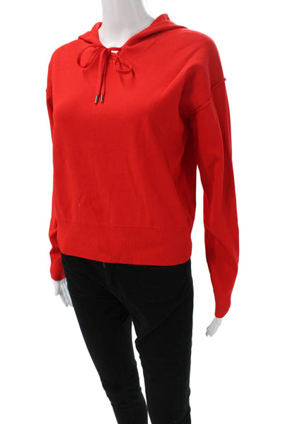 KADA Womens Red Viscose Pullover Sweater Long Sleeve Fall Size XS