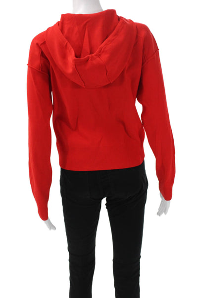 KADA Womens Red Viscose Pullover Sweater Long Sleeve Fall Size XS