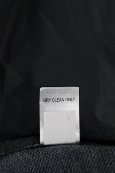 Johnnie-o Mens Quilted Nylon Zip Jacket Gray Fall Size L