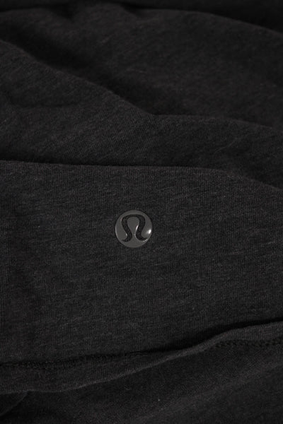 Lululemon Mens Basic Gray Long Sleeve Nylon Round Neck T-Shirt Size L