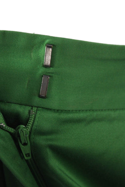 Lafayette 148 New York Women Green Long Sleeve Pant Suit Cotton Size 14