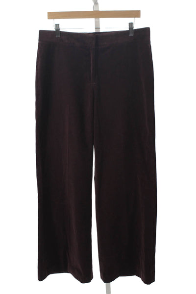 Kobi Halperin Womens Dress Pants Purple 98% Cotton Inseam 29in Size 12