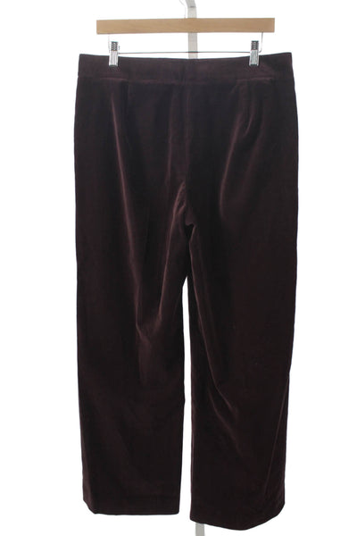 Kobi Halperin Womens Dress Pants Purple 98% Cotton Inseam 29in Size 12