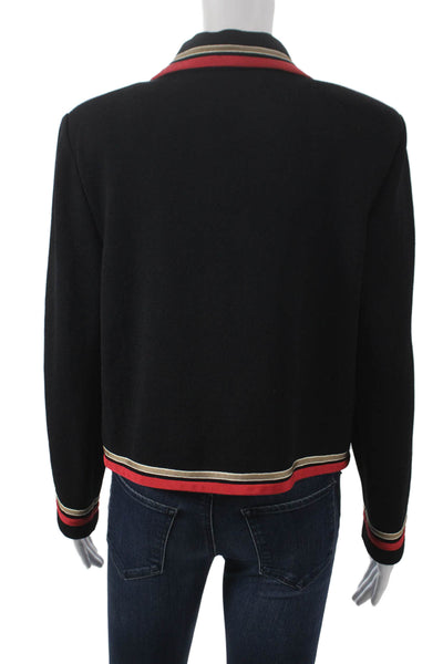 St. John Collection By Marie Gray Womens Basic Jacket Black Size 8
