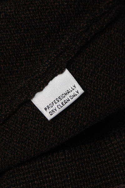 St. John Collection By Marie Gray Womens Cropped Wool Pants Brown Size 12