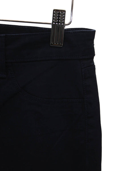 L'Agence Women Skinny Jeans Blue Low Rise Button Cotton Size 28