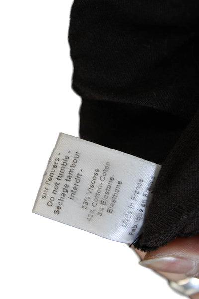Joseph Womens Cropped Black Leggings Viscose Size 36