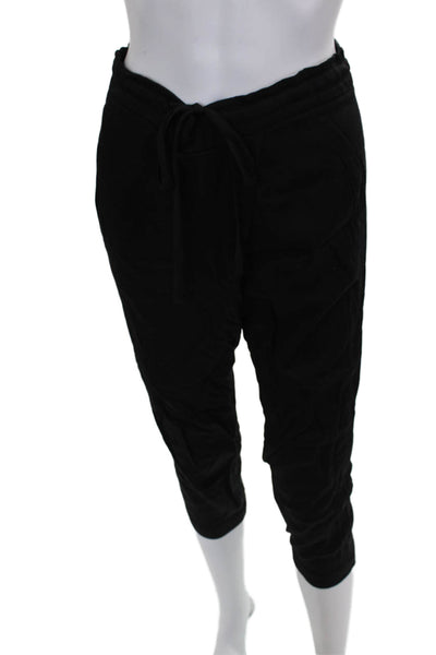 Ramy Brook Womens Jogger Pants Black Viscose Drawstring Size S