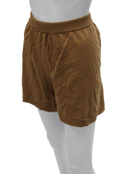 J Crew Womens Sweat Shorts Brown Cotton Solid Summer Pull On Size L