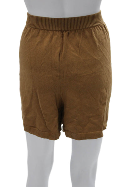 J Crew Womens Sweat Shorts Brown Cotton Solid Summer Pull On Size L