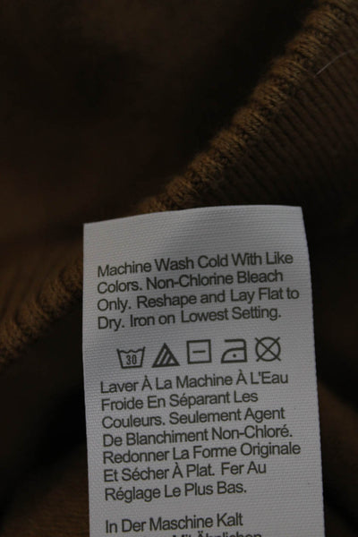 J Crew Womens Sweat Shorts Brown Cotton Solid Summer Pull On Size L