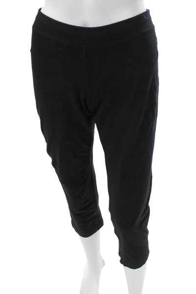 Eileen Fisher Women Capri Leggings Black Viscose Pull On Size PS
