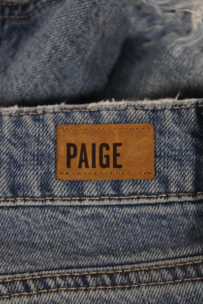 Paige Womens Blue Cut-Off Shorts Size 27
