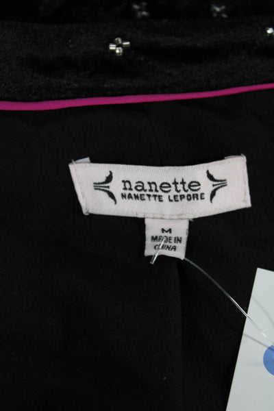Nanette Nanette Lepore Women Black Blazer Size M