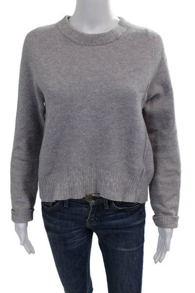 3.1 Phillip Lim Womens Pullover Sweater Gray Polyamide Size M