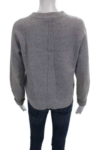 3.1 Phillip Lim Womens Pullover Sweater Gray Polyamide Size M