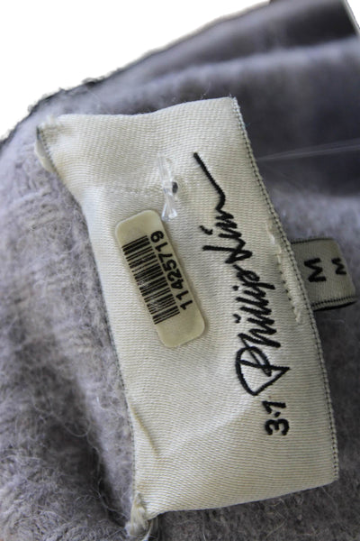 3.1 Phillip Lim Womens Pullover Sweater Gray Polyamide Size M