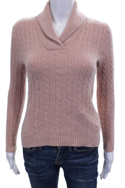 Lauren by Ralph Lauren Womens Cashmere Collared Pullover Sweater Pink Size XS