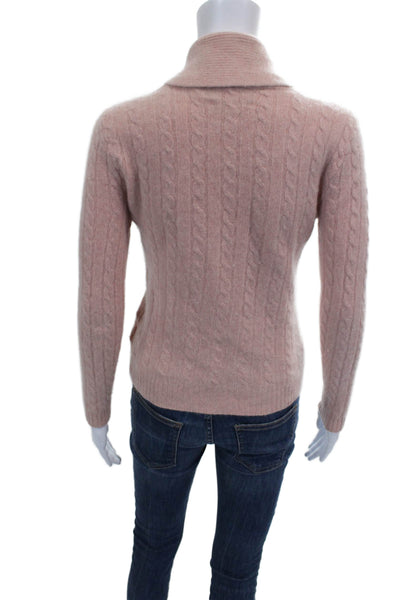 Lauren by Ralph Lauren Womens Cashmere Collared Pullover Sweater Pink Size XS