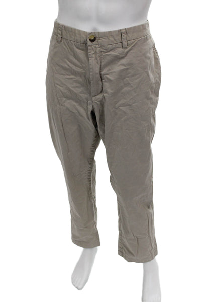 Vineyard Vines Mens Chino Pants Beige Button 97% Cotton Size 40