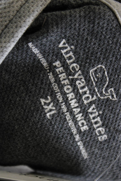 Vineyard Vines Men Pullover Sweatshirt Gray Cotton Size 2XL