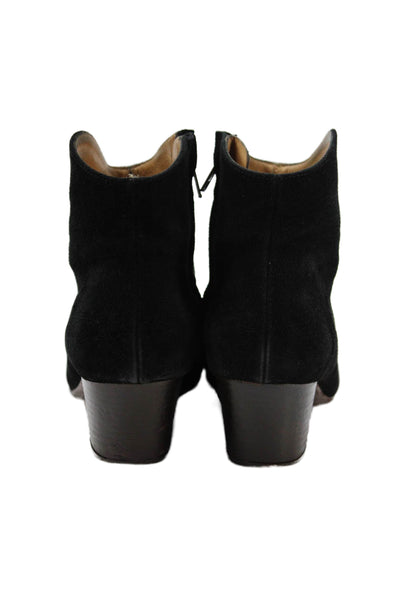 Isabel Marant Etoile Womens Suede Zip Up Gaucho Ankle Boots Black Size 38 8