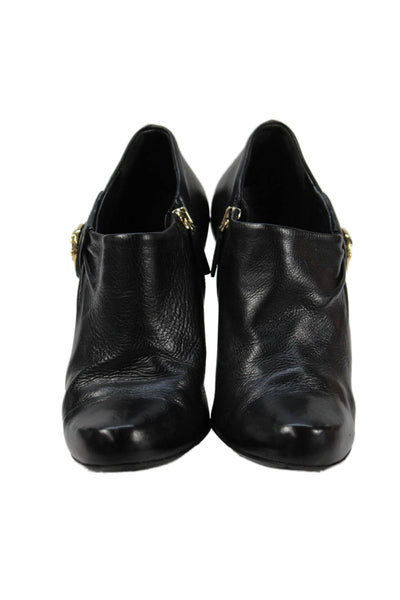 Gucci Womens Leather Hysteria Accent Ankle Boots Black Size 36.5 6.5