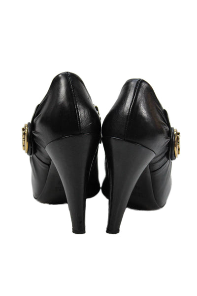 Gucci Womens Leather Hysteria Accent Ankle Boots Black Size 36.5 6.5