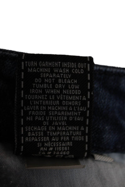 7 For All Mankind Womens Bootcut Jeans Blue Cotton Size 25