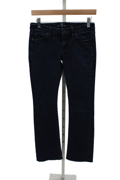 7 For All Mankind Women Blue Bootcut Mid Rise Jeans Size 26