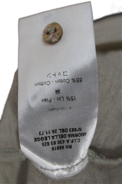 Cotelac Womens Beige Long Sleeve Scoop Neck Cardigan Cotton Size 1