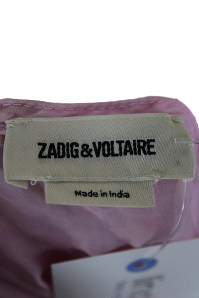 Zadig & Voltaire Women Camisole Pink Lyocell Scoop Neck Sleeveless Size S