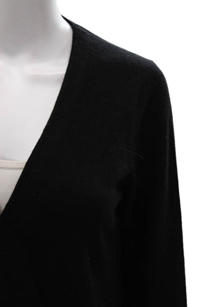 Maje Womens Black V Neck Long Sleeve Cardigan Size 2