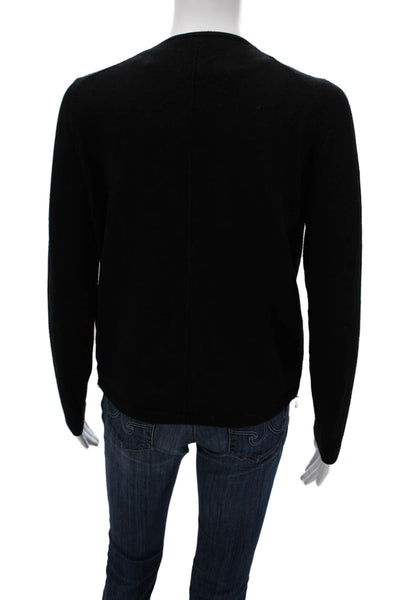 Maje Womens Black V Neck Long Sleeve Cardigan Size 2