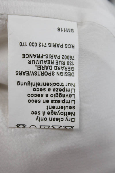 Gerard Darel Womens Mini White Skirt Zip Closure Cotton Blend Size 38