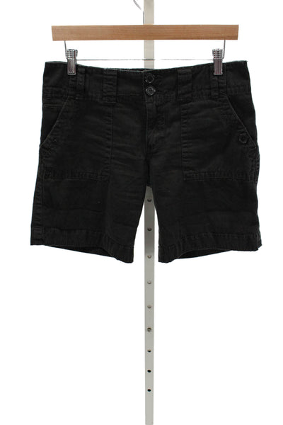 Sanctuary Womens Cargo Cotton Shorts Black Size 27